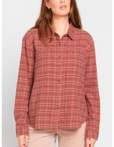 Plaid To Meet U 2 Long Sleeve Buttondown Shirt la colonne vertébrale