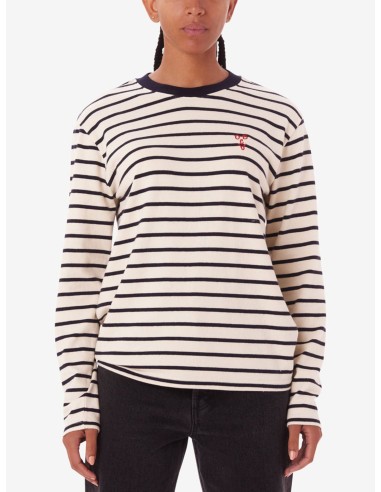 Ramona Stripe Long Sleeve T-Shirt Fin de série