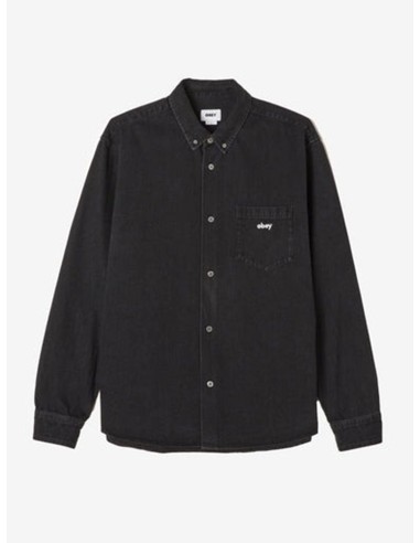 Logan Denim Faded Black Long Sleeve Buttondown Shirt Le MVP de beaucoup